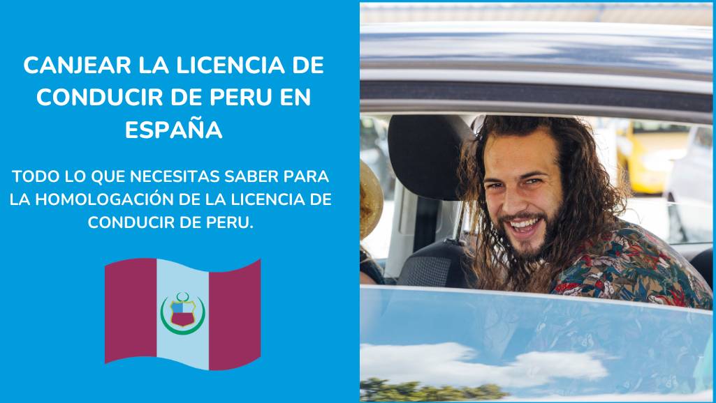 como canjear la licencia de conducir de Perú en España.